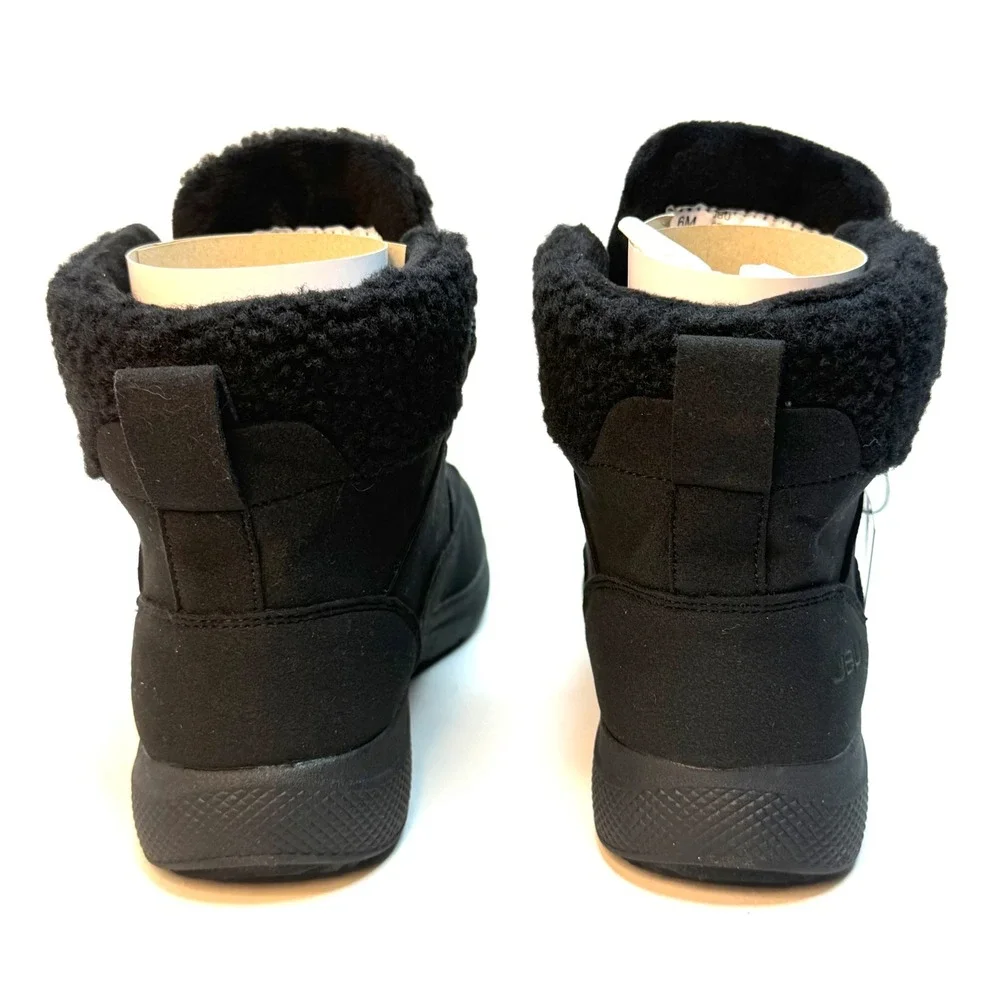JBU Women's Freeze Round Toe Boots Black Size 8.5M NWT/BOX
